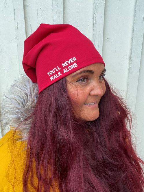 Hovedbilde Never walk alone-lue VALGFRI FARGE