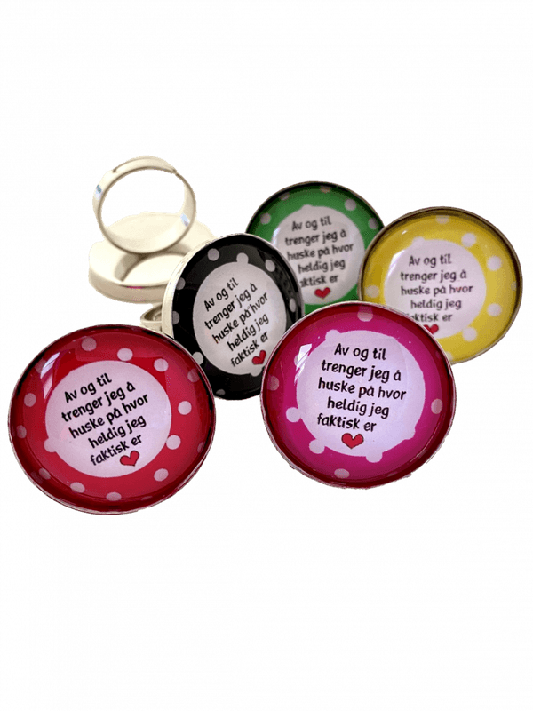 Heldig - ring_flere farger