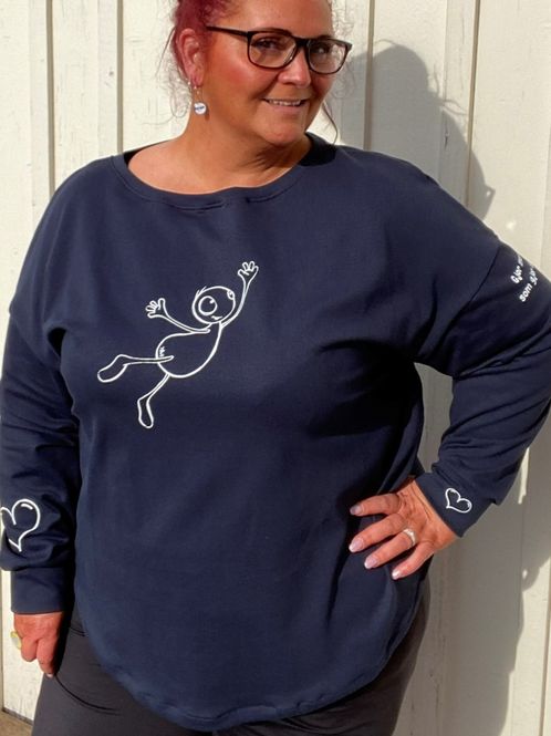 Hovedbilde Glad!- baggy jerseygenser_marineblå