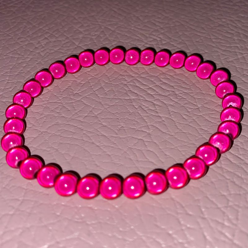 6 mm perler armbånd_Rosa